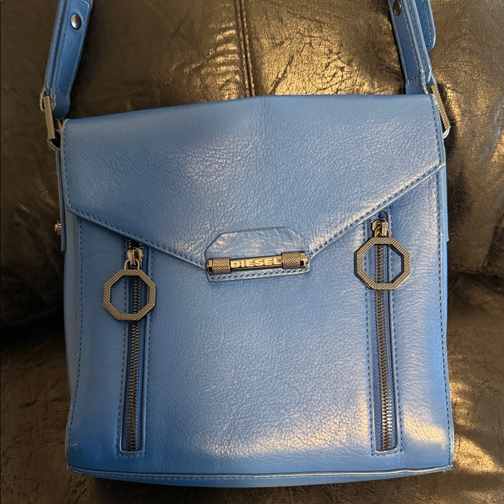 Diesel Vibrant Blue Crossbody Bag ** At Lowest Price ***